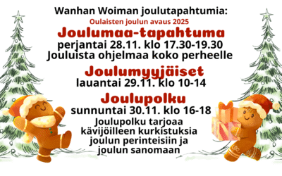 Joulumaa pe 28.11. / Joulumyyjäiset la 29.11. / Joulupolku su 30.11.
