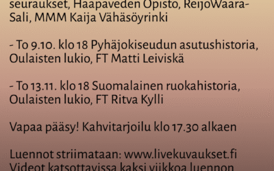 Kolme luentoa kulttuuriperinnöstämme